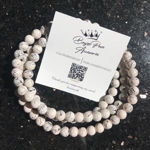 Beige Opaque Beads